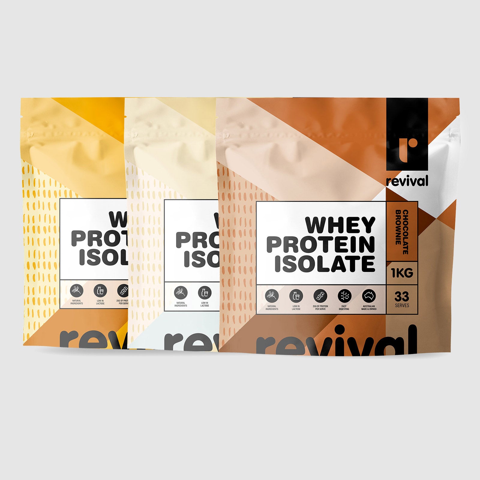 Revival - Protein Bundle (3x 1Kg bags of Revival WPI or Plant Protein)